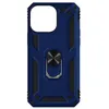 Image de Coque iPhone 14 Pro - Antichoc - Bague de maintien - Support vidéo - Bleu nuit - Hybride