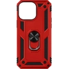 Image de Coque Pour Iphone 14 Pro Hybride Antichoc Bague De Maintien Support Vidéo Rouge