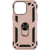 Image de Coque Pour Iphone 14 Pro Hybride Bague De Maintien Support Vidéo Rose Champagne