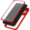 Image de Coque Pour Xiaomi Redmi 10c Dos Plexiglas Et Avant Polymère Contour Rouge