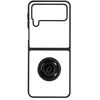 Image de Coque de protection - Samsung - Galaxy Z Flip 4 - Bi-matière - Bague Métallique - Noir