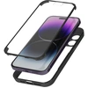 Image de Coque Pour Iphone 14 Pro Antichoc Dos Plexiglas Et Avant Polymère Noir