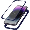 Image de Coque Pour Iphone 14 Pro Antichoc Dos Plexiglas Et Avant Polymère Bleu