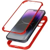 Image de Coque Pour Iphone 14 Pro Antichoc Dos Plexiglas Et Avant Polymère Contour Rouge