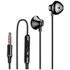 Image de Écouteurs Intra-auriculaires - LINQ - Noir - Jack 3.5mm - Kit mains libres - Résistant à la transpiration