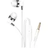 Image de Écouteurs Filaires Jack 3.5mm Kit Main Libre Micro Intégré Blanc Linq