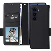 Image de Étui pour Galaxy Z Fold 6 Portefeuille Languette Magnétique Dragonne Noir