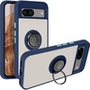 Image de Coque Pour Google Pixel 8a Bague Métallique Support Vidéo Bleu Nuit