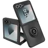 Image de Coque pour téléphone - AVIZAR - Samsung Galaxy Z Flip 6 - Antichoc - Bague de maintien - Noir