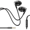 Image de Écouteurs Filaires Jack 3,5 Mm Avec Microphone Intégré Noir Inkax