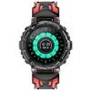 Image de Montre Connectée Véga Étanche pour Enfant avec Appels et Capteur Cardiaque Noir / Rouge