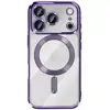 Image de Coque Pour Iphone 17 Pro Compatible Magsafe Avec Contour Chromé Violet