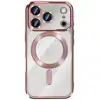 Image de Coque Pour Iphone 17 Pro Max Compatible Magsafe Avec Contour Chromé Rose