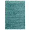 Image de Tapis shaggy design uni rectangulaire gadol vert d'eau 100x200