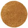 Image de Tapis shaggy uni rond gadol or ø 120
