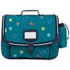 Image de Cartable - TANNS - Dan - Vert - 38 x 31 x 15 cm - Matière recyclée - Poche gourde amovible