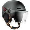 Image de Casque vélo Casr GLOW AVEC LED ET VISIERE GRIS ANTHRACITE   M