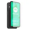 Image de Coque arrière semi rigide et Protège écran en verre trempé Casr Noir et Transparent pour Motorola Moto G15 et G15 Power