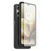 Image de Coque Arrière Semi-rigide Et Protection Écran Verre Trempé 9h Noir/transparent 180x90x19mm Casr