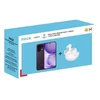 Image de Smartphone Oppo Pack Fnac Reno16 F 6,57" 5g Double Nano Sim 256 Go Violet Noir + Ecouteurs Enco Air5 Pro Blanc