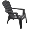 Image de Fauteuil adirondack en résine polypropylène anthracite 600035