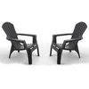 Image de LOT DE 2 FAUTEUILS ADIRONDACK ANTHRACITE
