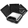 Image de Kitchencook - appareil à sandwich 3en1 - 800w - revêtement antiadhésif - plaque(21,6x12cm) - contrôle thermostat - noir MISTER_K