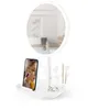 Image de Miroir De Table Blanc Avec Led Et Porte-bijoux Rechargeable Mizo De Yoghi