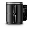 Image de Kitchencook - Double Friteuse à Air Verticale 12l - 2800w - 12 Programmes - Thermostat Réglable - Panier à Friture Amovible