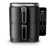 Image de Kitchencook - double friteuse à air verticale 12l - 2800w - 12 programmes - thermostat réglable - panier à friture amovible