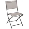 Image de Hespéride - Chaise de jardin pliable Modula - Taupe et gris