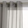 Image de Atmosphera - Voilage Etamine - 140 x 240 cm - Gris