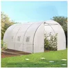 Image de IDMARKET Bâche de rechange 130 gr/m² pour serre 12M² blanche ZEBRA