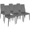 Image de Lot de 6 chaises romane grises pour salle à manger
