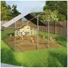 Image de Enclos poulailler 12 m² parc grillagé 4x3 m acier galvanisé