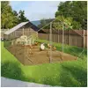 Image de Enclos poulailler 18 m² parc grillagé 6x3 m acier galvanisé
