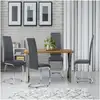 Image de Id Market Lot De 4 Chaises Mia Grises Pour Salle À Manger