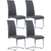 Image de Lot de 4 chaises mia grises pour salle à manger