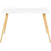 Image de Table à manger scandinave rectangle sara 6 personnes blanche 120 cm