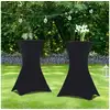 Image de Lot de 2 tables hautes 105 cm pliantes + 2 housses noires