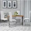 Image de Id Market Lot De 4 Chaises Mia Blanches Pour Salle À Manger