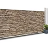 Image de Brise Vue Occultant 1,8 X 10 M Motif Pierre Marron 160 Gr/m²