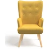 Image de Fauteuil Scandinave Ivar En Tissu Jaune