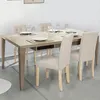 Image de IDMARKET Lot de 4 chaises de salle à manger POLGA en tissu beige