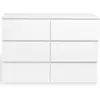 Image de Commode 6 tiroirs tomi bois blanc