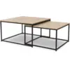 Image de Lot De 2 Tables Basses Gigognes Detroit 60/70 Design Industriel