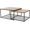 Image de Lot de 2 tables basses gigognes detroit 60-70 design industriel