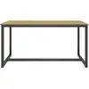 Image de Table à manger rectangle detroit 8 personnes design industriel 150 cm