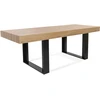 Image de Table À Manger Rectangle Phoenix 8 Personnes Bois Et Noir 200 Cm