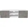 Image de Meuble tv 113 cm eli blanc portes effet béton